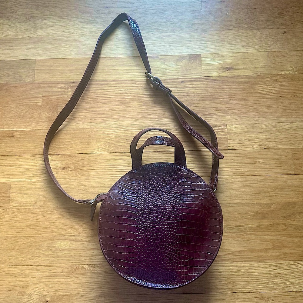 Anthropologie leather crossbody bag